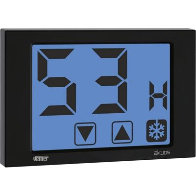 VEMER VE477600 - Controllore di umidità con touchscreen - Montaggio a parete, 230V, Nero VEMER VE477600 - Controllore di umidità con touchscreen - Montaggio a parete, 230V, Nero