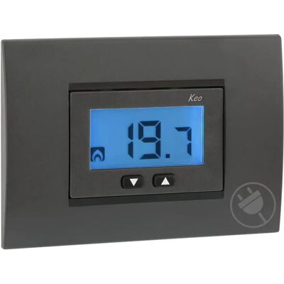 Termostat VEMER VE558300 KEO-A Szary z LCD - Elektroniczny, 230V, Wi-Fi Termostat VEMER VE558300 KEO-A Szary z LCD - Elektroniczny, 230V, Wi-Fi