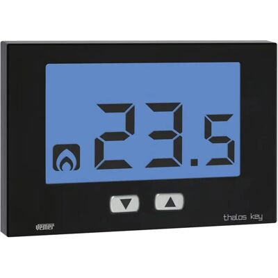 Vemer Ve721700 - Electronic Wall Thermostat with LCD - Black Vemer Ve721700 - Electronic Wall Thermostat with LCD - Black