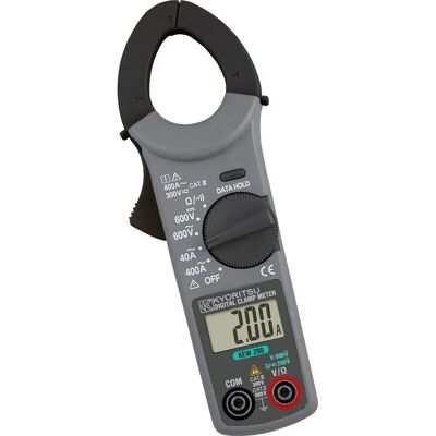 VEMER Kyoritsu KEW 200 Clamp Meter - Weerstand, AC/DC Spanningen, 30mm VEMER Kyoritsu KEW 200 Clamp Meter - Weerstand, AC/DC Spanningen, 30mm