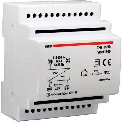 Vemer VE791500 Alimentation - Commutée, 30W, Montage DIN Vemer VE791500 Alimentation - Commutée, 30W, Montage DIN