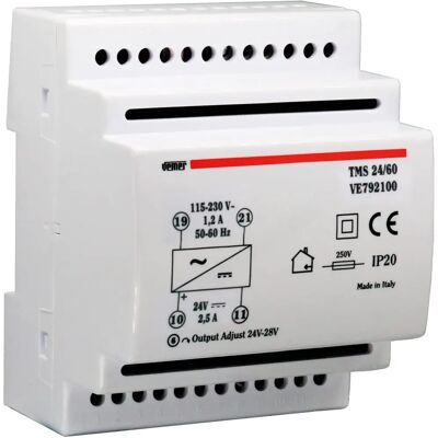 VEMER VE792100 Alimentation - 24V, 60W, Montage sur rail DIN VEMER VE792100 Alimentation - 24V, 60W, Montage sur rail DIN