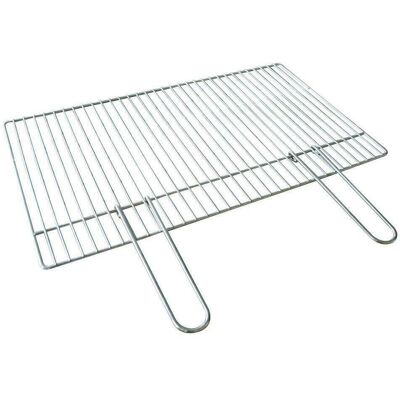 MARCA Griglia in Cemento - Acciaio Cromato - Doppio Manico - Barbecue MARCA Griglia in Cemento - Acciaio Cromato - Doppio Manico - Barbecue