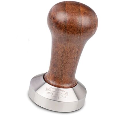 Motta Tamper 51mm - Ergonomischer Holzgriff, Edelstahlbasis Motta Tamper 51mm - Ergonomischer Holzgriff, Edelstahlbasis