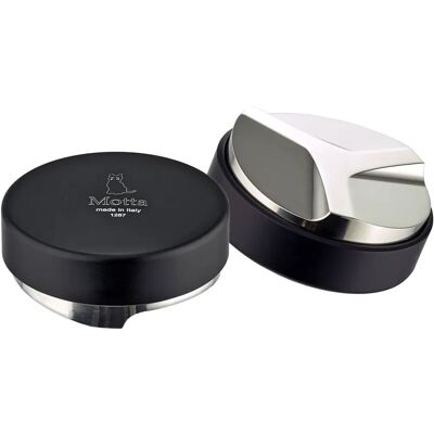 Motta 58,5 mm Kaffee-Nivellierer - Schwarz und Silber - Kaffee Zubehör Motta 58,5 mm Kaffee-Nivellierer - Schwarz und Silber - Kaffee Zubehör