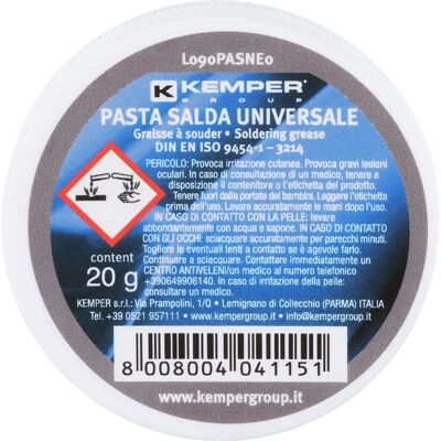 KEMPER B090PASNE1 - Pâte de soudure universelle - 20g blister KEMPER B090PASNE1 - Pâte de soudure universelle - 20g blister