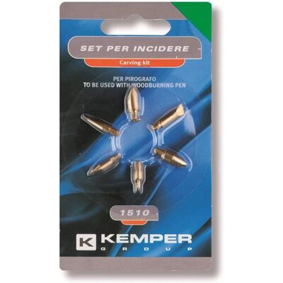 KEMPER 1510 Set van 6 accessoires voor pyrograveren - Pyrograveren accessoire set KEMPER 1510 Set van 6 accessoires voor pyrograveren - Pyrograveren accessoire set