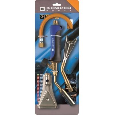 Kemper Gas-Schweißbrenner-Set - Verstellbare Düsen & 1,5m Schlauch Kemper Gas-Schweißbrenner-Set - Verstellbare Düsen & 1,5m Schlauch