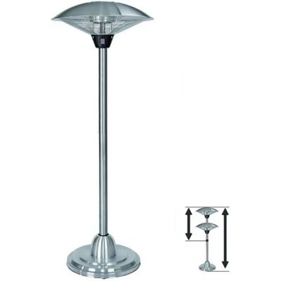 Chauffage de Terrasse Infrarouge Kemper - 2000W - Noir - Publicité Chauffage de Terrasse Infrarouge Kemper - 2000W - Noir - Publicité