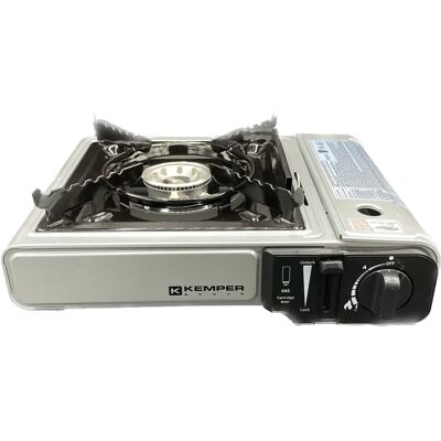 Kemper Estufa de gas portátil para camping - 104987E Kemper Estufa de gas portátil para camping - 104987E