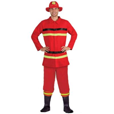 Ciao 62091 Strój Strażaka - Dla Dorosłych, Czerwony, Uniwersalny Rozmiar Ciao 62091 Strój Strażaka - Dla Dorosłych, Czerwony, Uniwersalny Rozmiar