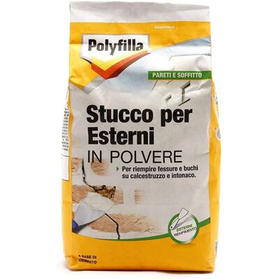 POLYFILLA 5 KG Stucco Esterno a Base di Cemento POLYFILLA 5 KG Stucco Esterno a Base di Cemento