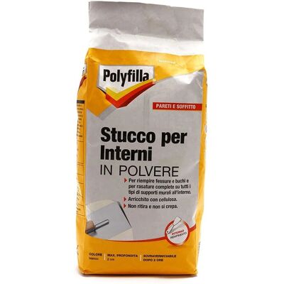 Polyfilla 5KG Polvere Bianca per Interni Polyfilla 5KG Polvere Bianca per Interni