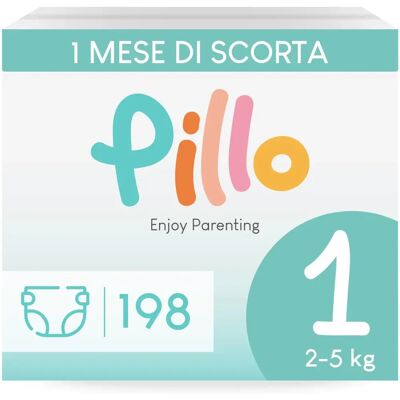 Pillo Couches Taille 1 - Couches pour bébé - Publicité Pillo Couches Taille 1 - Couches pour bébé - Publicité