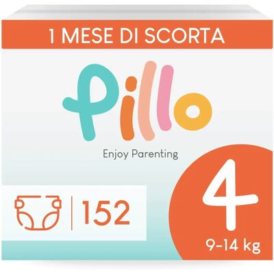 Pillo Couches Taille 4 - 152 pcs - Publicité Pillo Couches Taille 4 - 152 pcs - Publicité