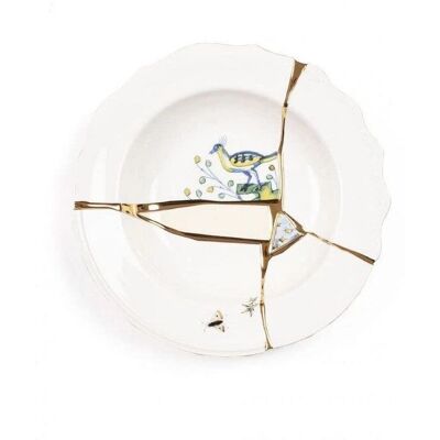 Assiette en porcelaine Kintsugi de Seletti - Design Japonais - Publicité Assiette en porcelaine Kintsugi de Seletti - Design Japonais - Publicité