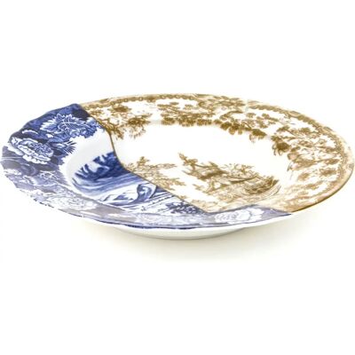 Assiette creuse Bone China multicolore - Seletti - Publicité Assiette creuse Bone China multicolore - Seletti - Publicité