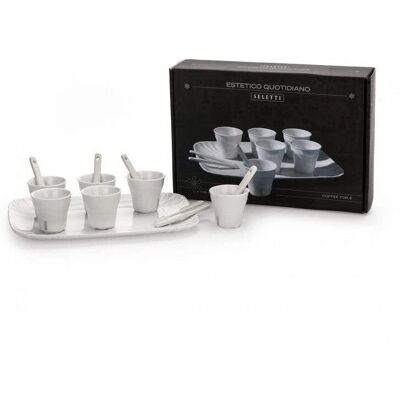 Set da caffè in porcellana bianca di Seletti - Design contemporaneo Set da caffè in porcellana bianca di Seletti - Design contemporaneo