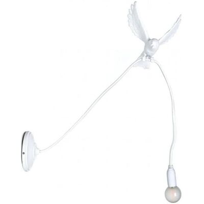 Seletti Atterrissage de Moineau - Applique Murale - Hauteur Réglable - Blanc - Résine Seletti Atterrissage de Moineau - Applique Murale - Hauteur Réglable - Blanc - Résine