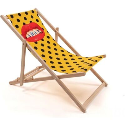 Seletti Sonnenliege Deck Chair Shit - Mehrfarbig - Massives Buchenholz - Designer Pierpaolo Ferrari Seletti Sonnenliege Deck Chair Shit - Mehrfarbig - Massives Buchenholz - Designer Pierpaolo Ferrari