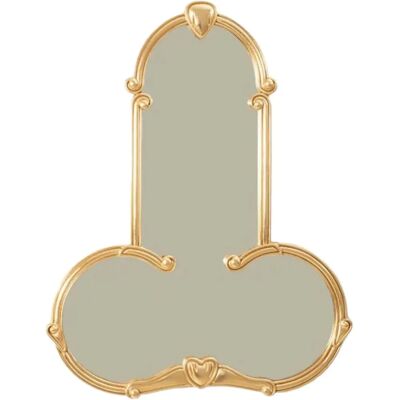 Seletti Gold Liberty Spiegel - Art Nouveau Dekor Seletti Gold Liberty Spiegel - Art Nouveau Dekor