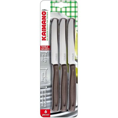 Homegarden Coltelli da Tavola Marrone Punta Dentata - Coltelli da Tavola Homegarden Coltelli da Tavola Marrone Punta Dentata - Coltelli da Tavola