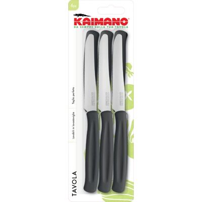 Kaimano 8008220042673 Set di 6 coltelli da tavola in acciaio inox Kaimano 8008220042673 Set di 6 coltelli da tavola in acciaio inox