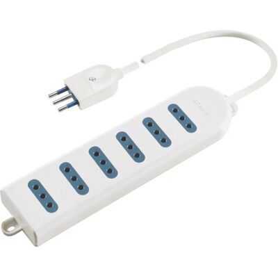 Poly Pool PP0396Q Extensión eléctrica - 6 tomas - 1,5m - Blanco Poly Pool PP0396Q Extensión eléctrica - 6 tomas - 1,5m - Blanco