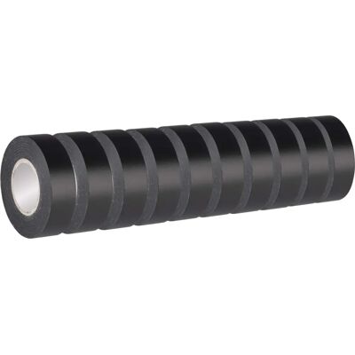 POLY POOL PP0517.110 - Nastro isolante nero - 10 rotoli POLY POOL PP0517.110 - Nastro isolante nero - 10 rotoli