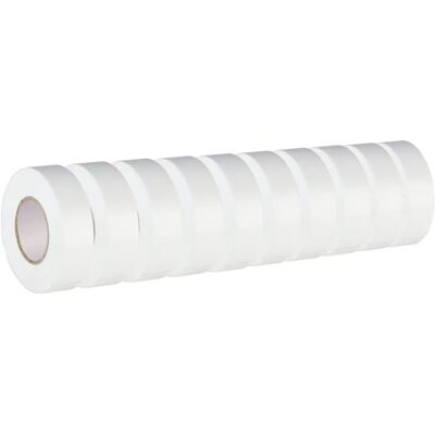 POLY POOL PP0517.10 - Wit elektrisch tape - 10 rollen, 19x25mm POLY POOL PP0517.10 - Wit elektrisch tape - 10 rollen, 19x25mm