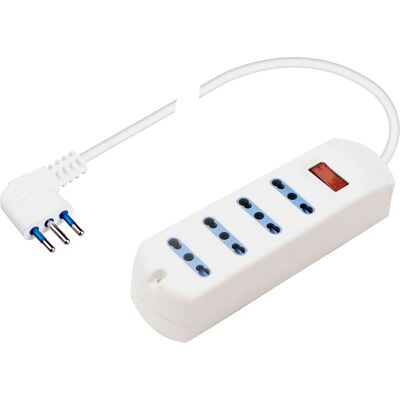 Poly Pool PP2512 Przedłużacz z 4 gniazdami, Biały Poly Pool PP2512 Przedłużacz z 4 gniazdami, Biały