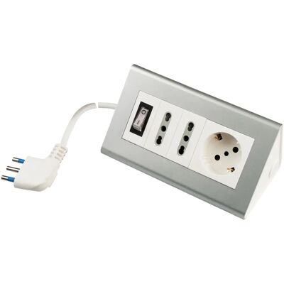 POLY POOL PP2590S Steckerleiste - 3 Steckdosen, 2 m Kabel, Kinderschutz POLY POOL PP2590S Steckerleiste - 3 Steckdosen, 2 m Kabel, Kinderschutz