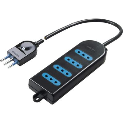POLY POOL PP0387.2S Verlengsnoer - 4 Stopcontacten, Kindersafe, 1,5m Kabel POLY POOL PP0387.2S Verlengsnoer - 4 Stopcontacten, Kindersafe, 1,5m Kabel