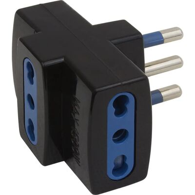 Adattatore di Spina Poly Pool PP0452.1 - Tipo L (IT) Nero, Blu Adattatore di Spina Poly Pool PP0452.1 - Tipo L (IT) Nero, Blu