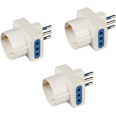 POLY POOL - PP0467.3 - White - 10A/16A - Zestaw wtyczek POLY POOL - PP0467.3 - White - 10A/16A - Zestaw wtyczek