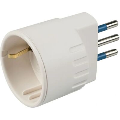 Adattatore di Corrente Bianco Poly Pool PP0433X - Standard Italiani e Tedeschi Adattatore di Corrente Bianco Poly Pool PP0433X - Standard Italiani e Tedeschi