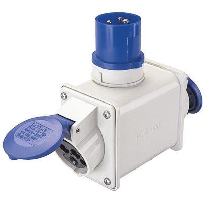 Poly Pool PP0644X Adattatore di Spina - Doppio Industriale IP44 Poly Pool PP0644X Adattatore di Spina - Doppio Industriale IP44
