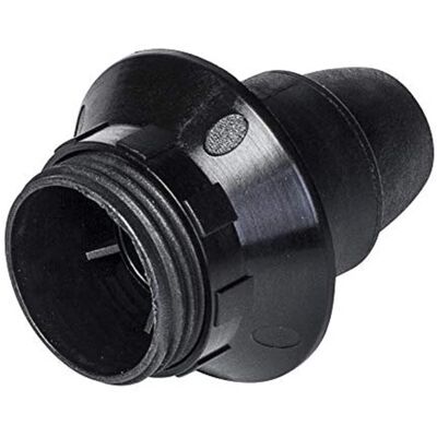 Unknown - Portalamapda E14 corpo filettato - Nero - Portalampada Unknown - Portalamapda E14 corpo filettato - Nero - Portalampada