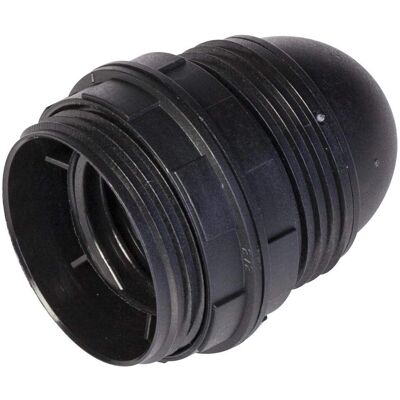 Prise E27 Poly Pool - 2 Pointes Noires - Plastique 250V Prise E27 Poly Pool - 2 Pointes Noires - Plastique 250V