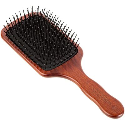 Acca Kappa Mogano Kotibè Hair Brush - Paddle, Wood, POM Pins Acca Kappa Mogano Kotibè Hair Brush - Paddle, Wood, POM Pins