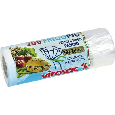 VIROSAC Modelo - Sacos de armazenamento de nylon - 18x28cm - 1,5L - 200 unidades VIROSAC Modelo - Sacos de armazenamento de nylon - 18x28cm - 1,5L - 200 unidades