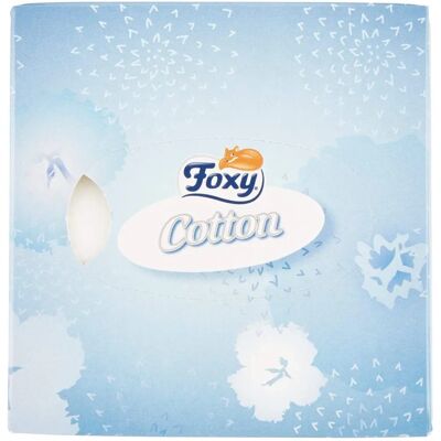 Foxy Modèle 95275 Mouchoirs - Bleu - 3 plis, 60 unités - Publicité Foxy Modèle 95275 Mouchoirs - Bleu - 3 plis, 60 unités - Publicité