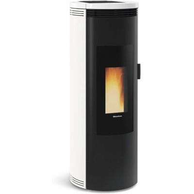 Stufa a pellet La Nordica Amika - 8kW, Nero/Bianco - Efficienza energetica Stufa a pellet La Nordica Amika - 8kW, Nero/Bianco - Efficienza energetica