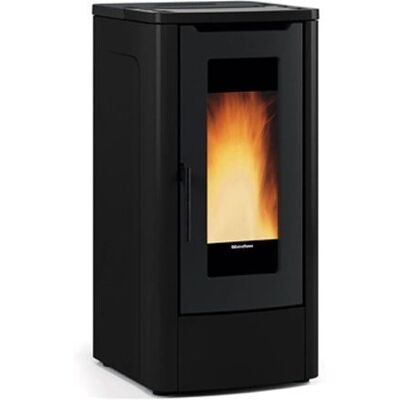 Stufa a pellet Nordica Extraflame Teorema - 10kW Nera - Efficienza A+ Stufa a pellet Nordica Extraflame Teorema - 10kW Nera - Efficienza A+