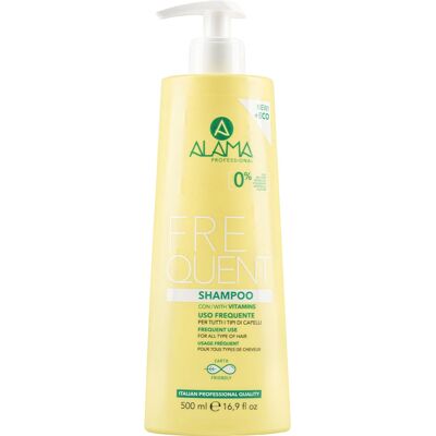 Shampoing Fréquent Alama 500 ml - Soin capillaire unisexe - Publicité Shampoing Fréquent Alama 500 ml - Soin capillaire unisexe - Publicité