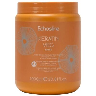 Echosline Keratin veg Masca - Repararea părului - 1000ml Echosline Keratin veg Masca - Repararea părului - 1000ml