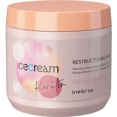 Inebrya Ice Cream Restruct Keratin Maske (500ml) Inebrya Ice Cream Restruct Keratin Maske (500ml)