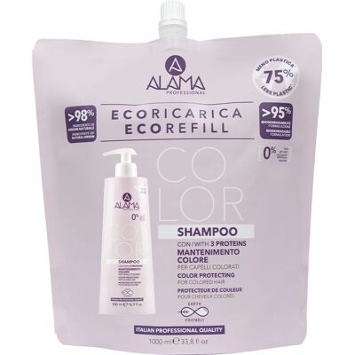 Alama - Shampoing Color Eco Recharge 1000ml - Publicité Alama - Shampoing Color Eco Recharge 1000ml - Publicité