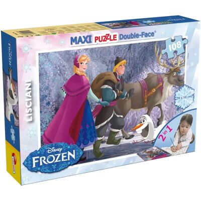 Puzzle Frozen Lisciani - Double Face 108 Pièces Puzzle Frozen Lisciani - Double Face 108 Pièces