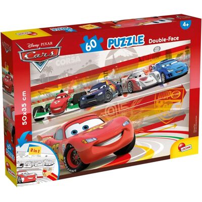 Disney Cars Dubbellaags Puzzel - 60 Stukjes voor Kinderen Disney Cars Dubbellaags Puzzel - 60 Stukjes voor Kinderen